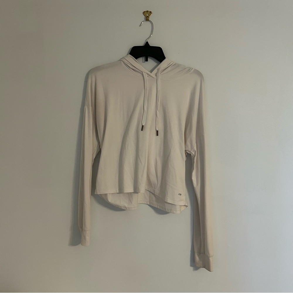 Women's Cropped White Activewear Top